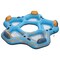 Hydro Force: Day Drifter Island - 5 Person Water Float, 9'10"x9'5", XL Open Center Lounger Tube, Cup Holders & Handles, Cooling Mesh Seats, 1102lb Cap